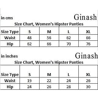 Ginash Cotton Elastane Women's Hipster Pantie (Pack of 3) view 2