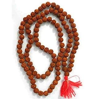 Original five mukhi/face rudraksha 108 Beads Mala For Men & Women By CEYLONMINE