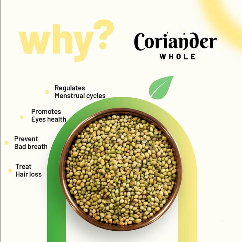 NEXTSTEP ORGANIC Premium Whole Coriander Seeds 100gm | Sabut Dhania / Dhaniya view 3