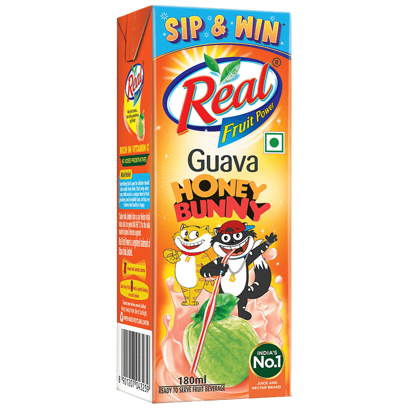 Real Guava Fruit Power Juice, 180 Ml