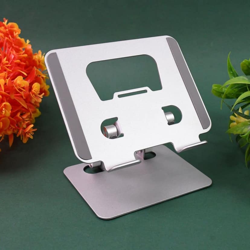 Tablet Stand Metal Alloy Adjustable Bracket, Suitable For tablet Computers for Desk Ergonomic Foldable Metal Tablet Holder/Tablets/Mobile Phones view 3
