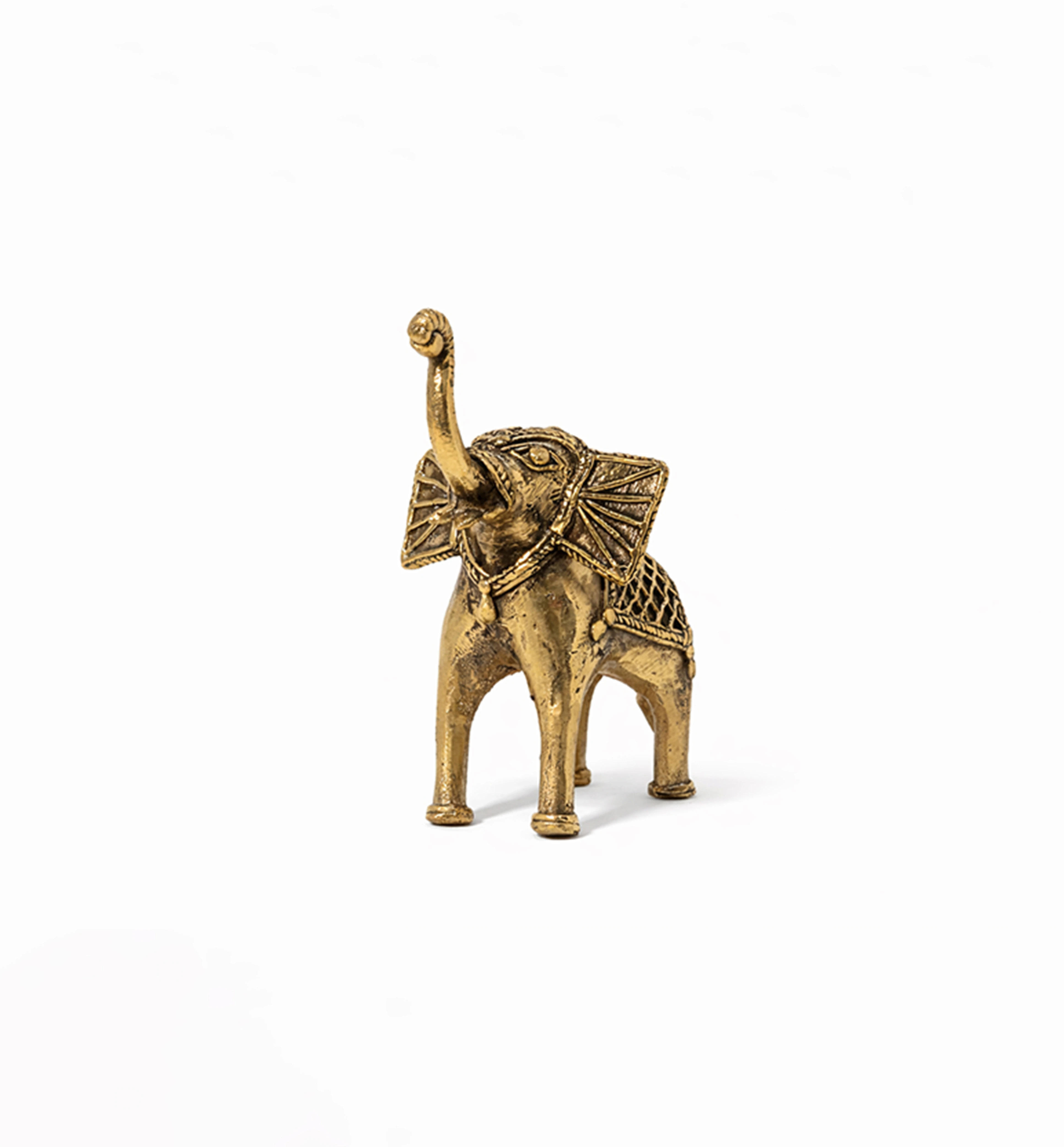 Handcrafted Bhareva Brass Elephant Showpiece view 4