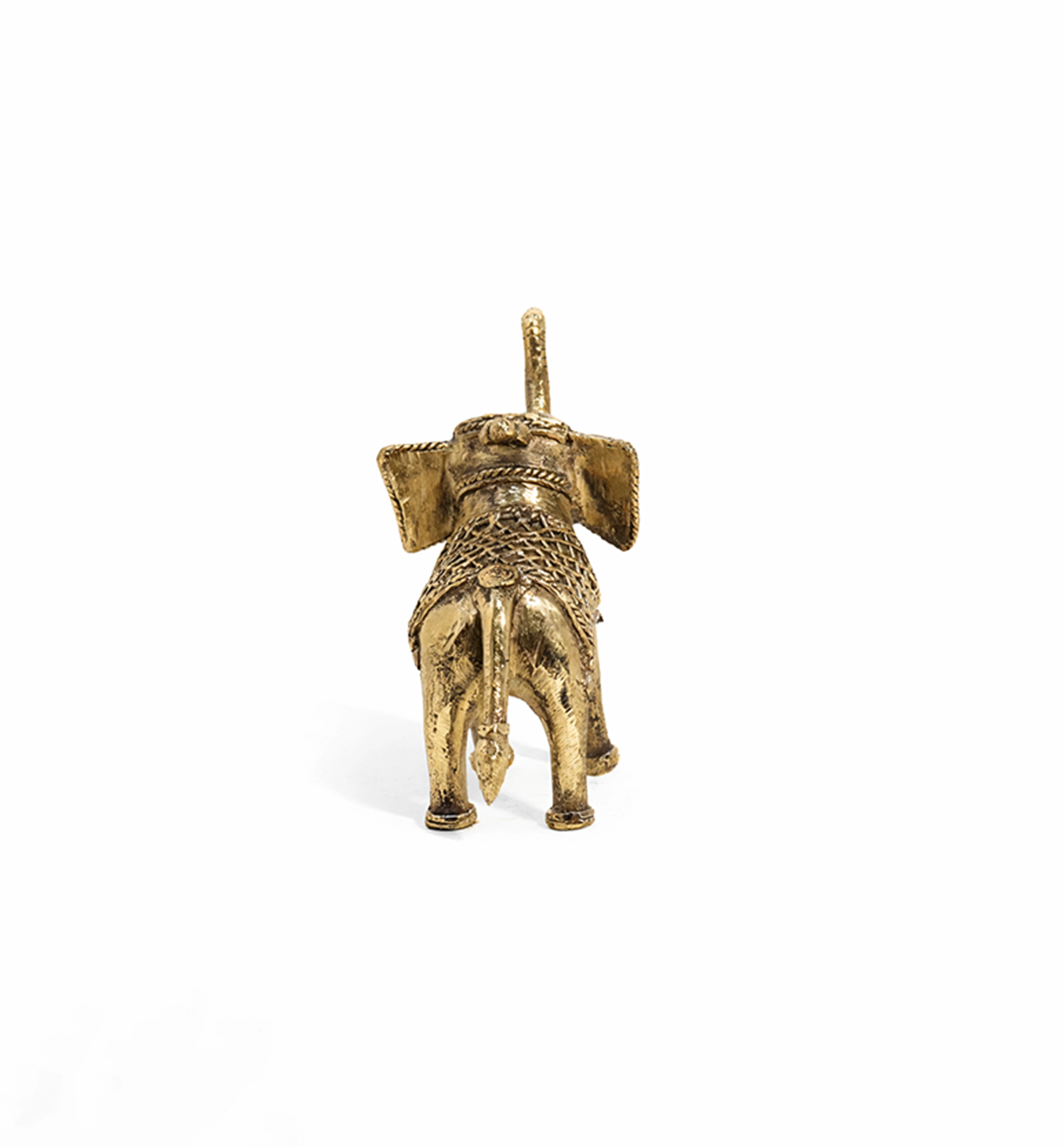 Handcrafted Bhareva Brass Elephant Showpiece view 5