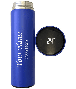 kk crosi Temperature Bottle Blue Steel Water Bottle 500 mL ( Set of 1 )
