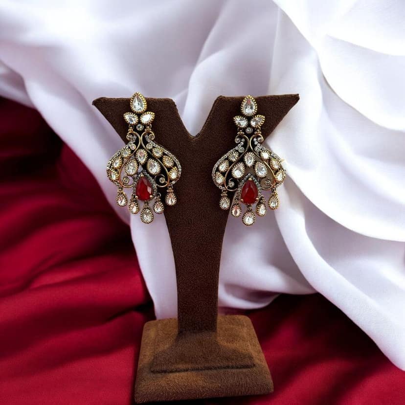 Exquisite Chandelier Earrings By Dia Art Jewels view 2