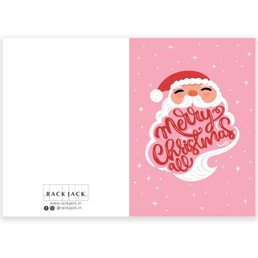Rack Jack Funny Christmas Xmas Greeting Card for Secret Santa Gifts New Year Friends Family Colleagues with Pastel Envelope - Merry Christmas All view 6