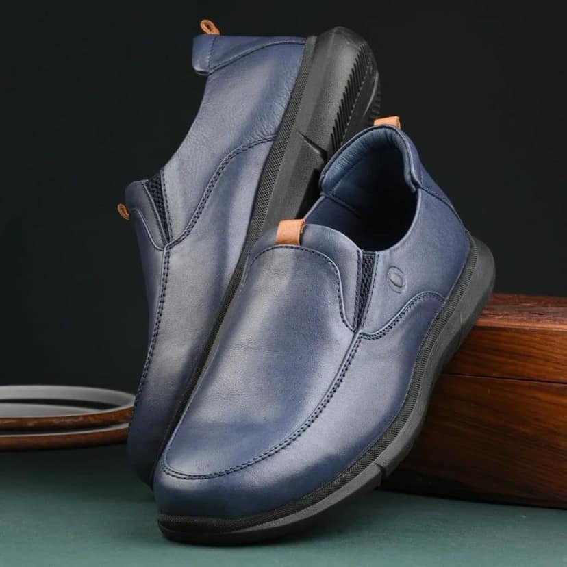 Egroose Zero Gravity Men's Sneakers | Genuine Leather Casual Shoes | Trendy | Lightweight | Comfortable Fit view 8