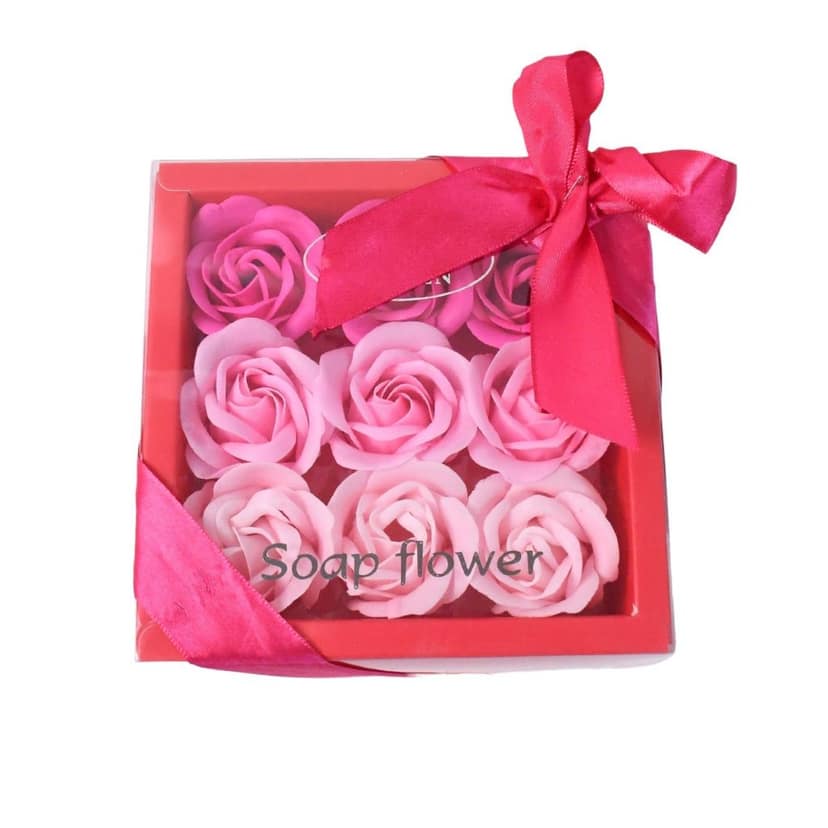 9 Pc Rose Flower Bath Soap (9 Pcs Set) view 5