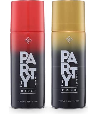 Riya Party Wear Combo Perfume Body Spray Deodorant Spray for Men 300 ml ( Pack of 2 )
