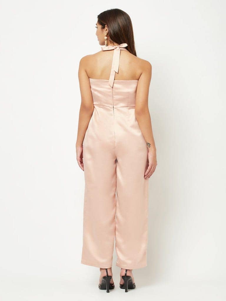 Peach Matte Jumpsuit view 6