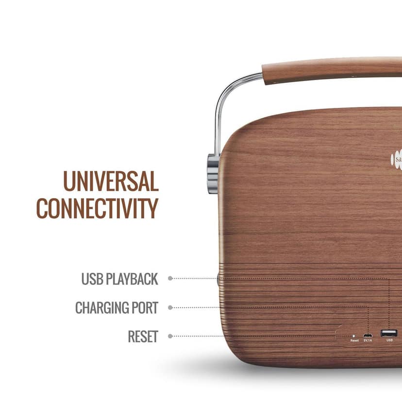 Saregama Carvaan Hindi - Portable Music Player with 5000 Preloaded Songs, FM/BT/AUX view 6
