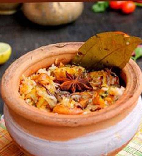 Prawns Matka Biryani