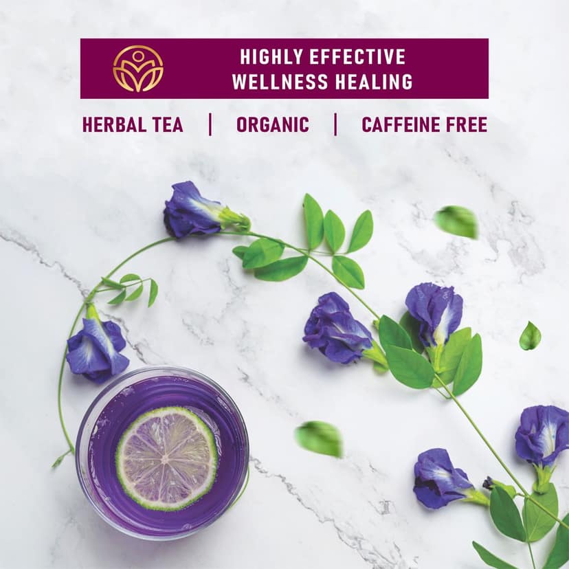 True Nirvana Butterfly Pea Tea – 100% Natural Herbal Blue Tea – Caffeine-Free view 4