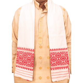 Cotton Gamusa | Traditional Assamese Ceremonial