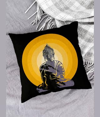Houzzcode - Water Repellent Yellow Polyester Pillow Covers 40x40x3 ( Pack of 1 )