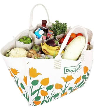 Double R - Multicolor Canvas Grocery Bag