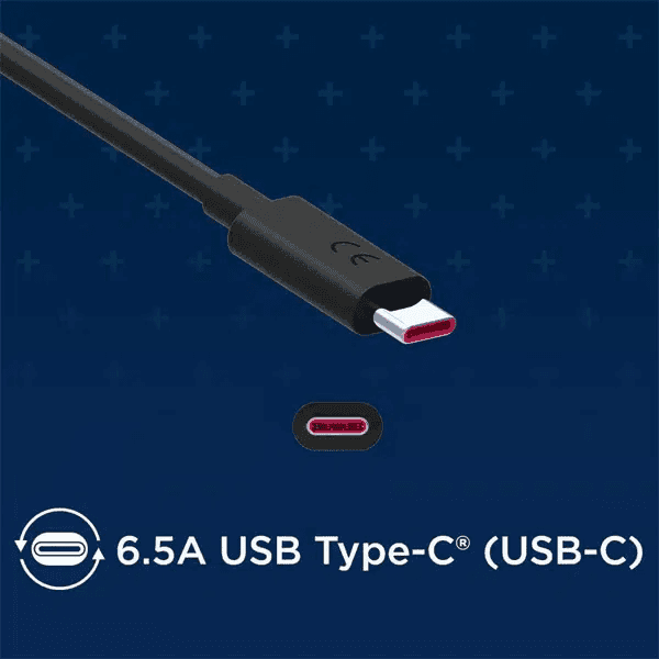 Motorola Turbo Power 68W USB-C Charger with 6.5 AMP USB-C Cable view 4