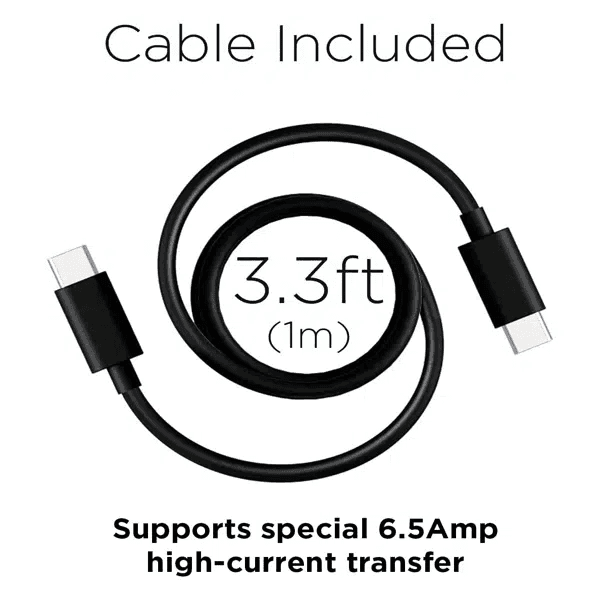 Motorola Turbo Power 68W USB-C Charger with 6.5 AMP USB-C Cable view 6