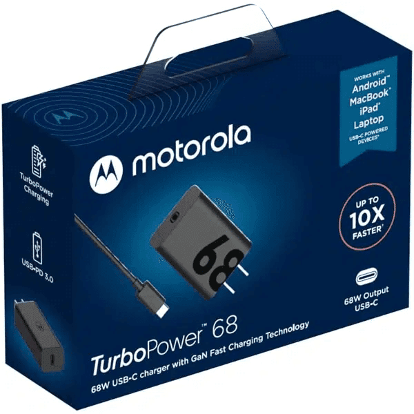 Motorola Turbo Power 68W USB-C Charger with 6.5 AMP USB-C Cable view 7