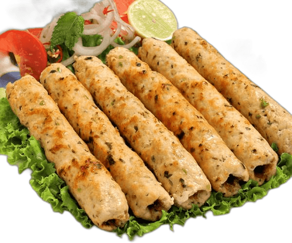 Afghani chicken seekh kabab