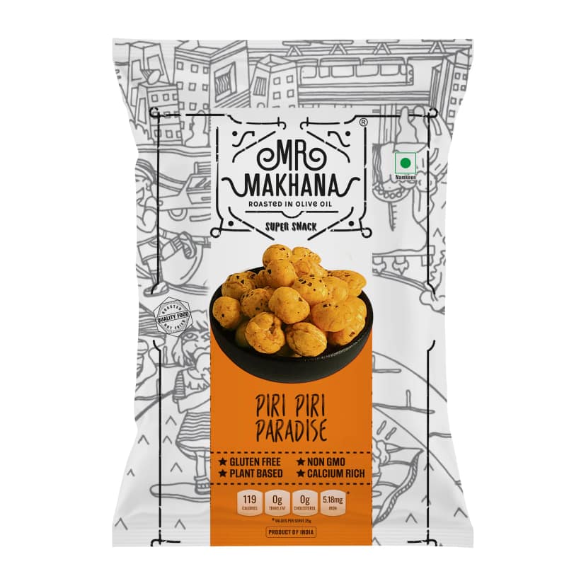 Mr Makhana Piri Piri Paradise Roasted Makhana 21 g Healthy Snack