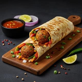 Veg Manchurian Shawarma