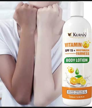 KURAIY Beautiful Vitamin C Body Lotion Whitening Moisturizing Body Moisrurizer Lotion