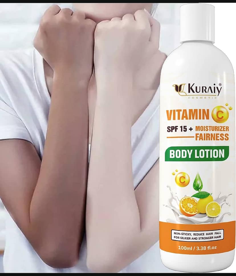 KURAIY Beautiful Vitamin C Body Lotion Whitening Moisturizing Body Moisrurizer Lotion