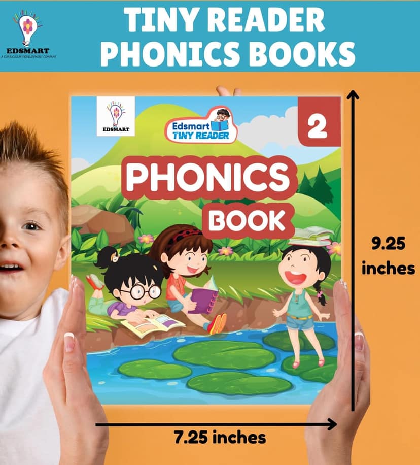 Edsmart Tiny Reader English phonics book, phonics reader level 2, Vowel Letter sounds, phonics activity book , Phonics books 4 years, Phonics ... words (Edsmart Tiny Reader - Phonics Books) [Perfect Paperback] [Jan 01, 2024] Edsmart Edu Services Pvt Ltd view 2