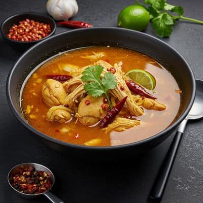 Hot N Sour Chicken Soup