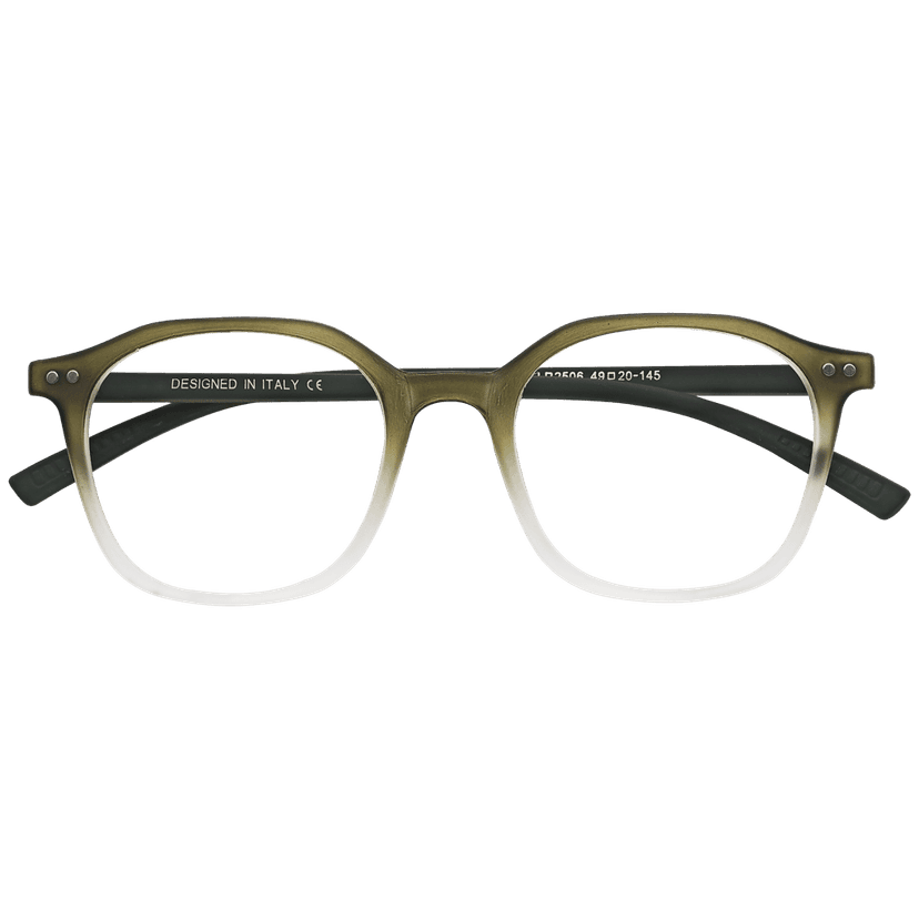 Transparent Full Rim Rectangle Eyeglasses view 2