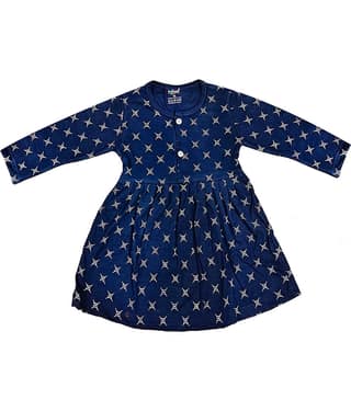 INFANT Pack of 1 Baby Girls Cotton Dress ( Black )