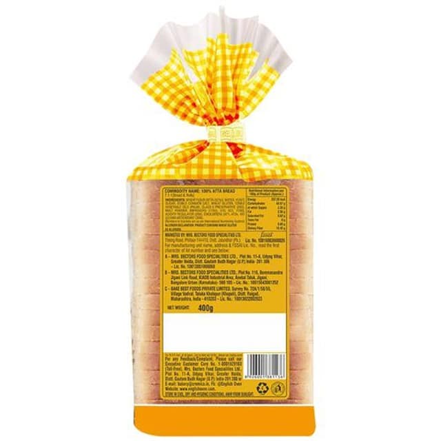 English Oven 100% Atta Bread, 400 G Pouch view 2