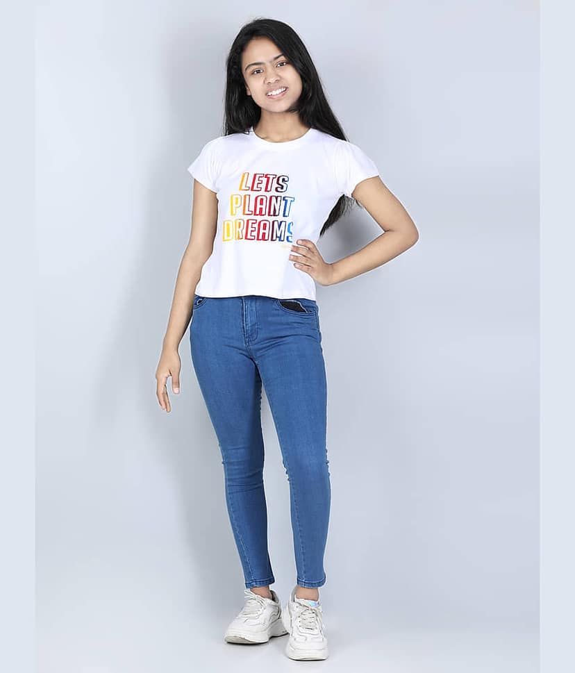 StyleStone Pack of 1 Girls 100% Cotton T-Shirt ( Red ) view 2