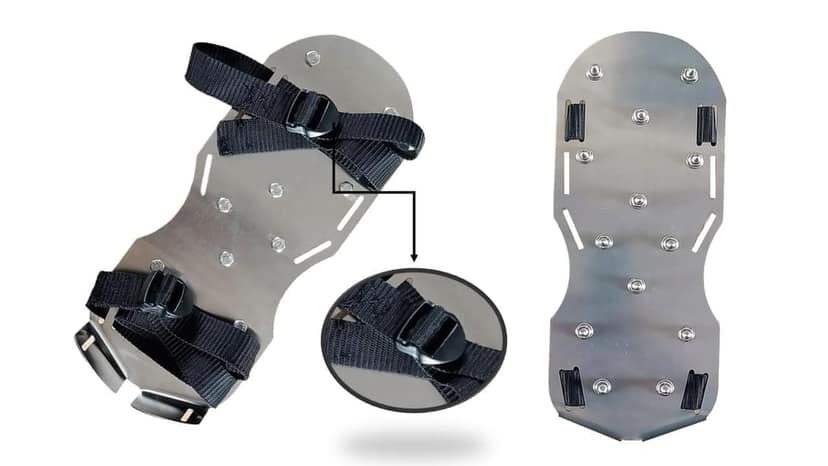 MD Style Epoxy Resin Floor SS Spike Shoes, Fully Assembled Perfect for Floor Epoxy, Overlays, Cover Installation/Epoxy Spike Shoes with Adjustment Function for Different Shoe Sizes view 3