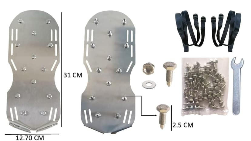 MD Style Epoxy Resin Floor SS Spike Shoes, Fully Assembled Perfect for Floor Epoxy, Overlays, Cover Installation/Epoxy Spike Shoes with Adjustment Function for Different Shoe Sizes view 4