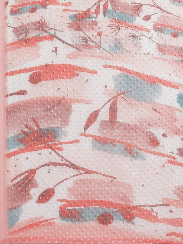 Women's Digital Print Saree With Unstiched Blouse Piece view 4