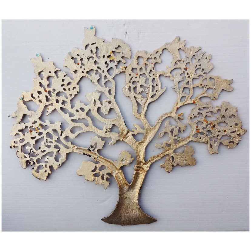Aluminium Tree Wall Art Showpiece ? Modern Decorative Piece, Height : 20.5 Inch (ZMAS046 X) view 3