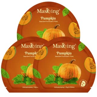 Superfood Pumpkin facial sheet mask for glowing Skin and Hydrating, Pack of 3