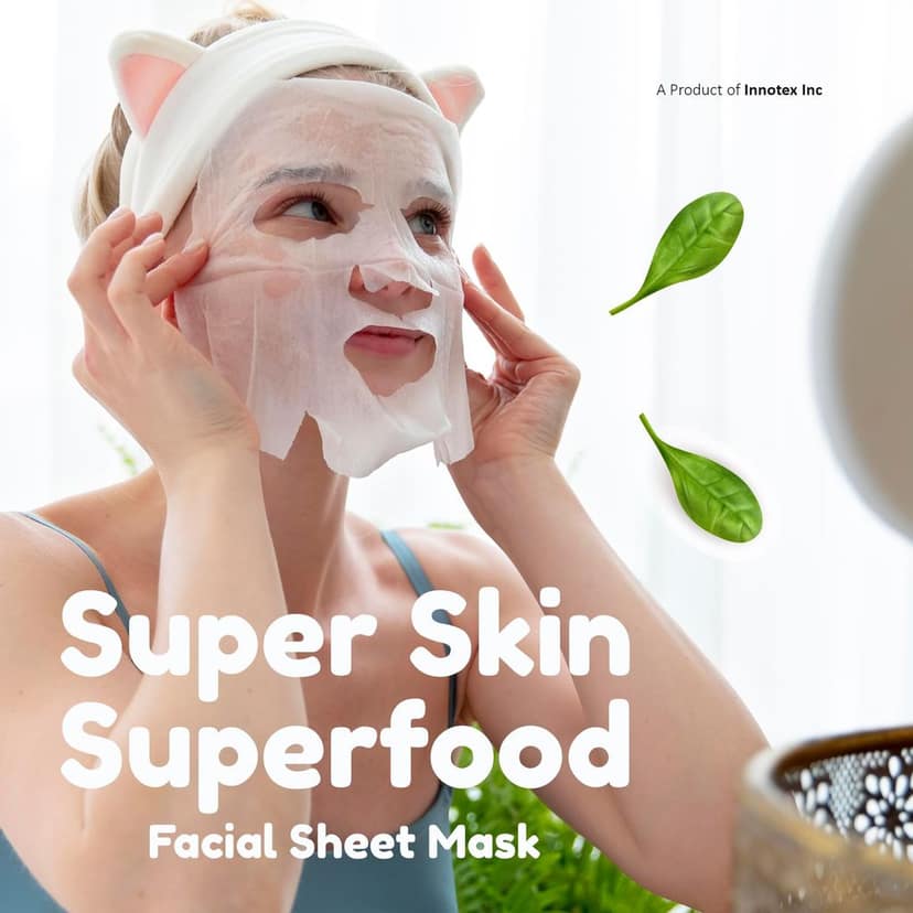 Superfood Pumpkin facial sheet mask for glowing Skin and Hydrating, Pack of 3 view 6