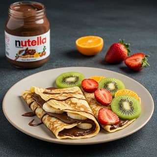 Nutella & Fresh Fruit Crepes