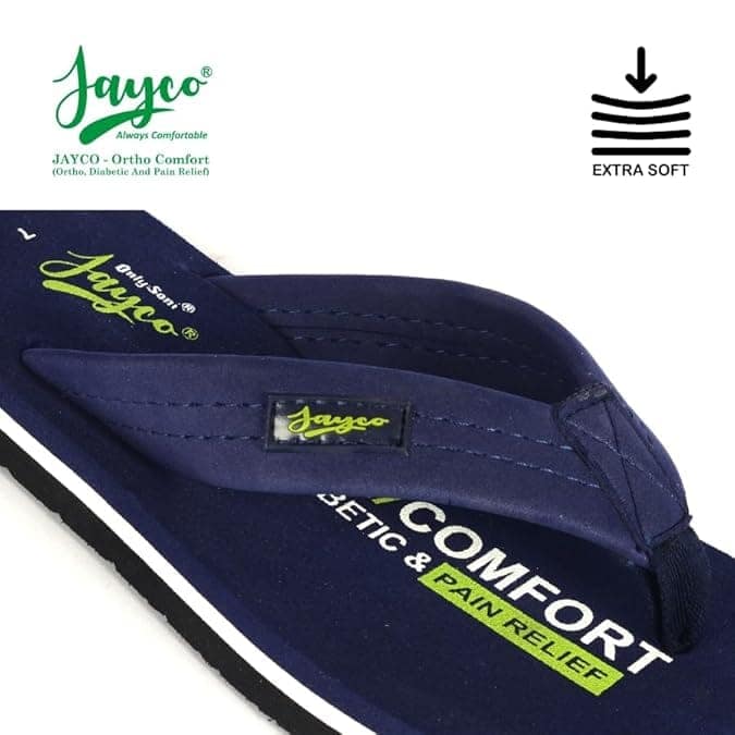 Jayco Extra Soft Ortho Care Diabetic & Orthopedic Slippers || Skid Resistant || Lightweight || Comfortable Footbed view 5