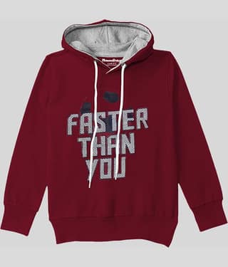 NammaBaby Pack of 1 Boys Cotton Blend Sweatshirt ( Maroon )