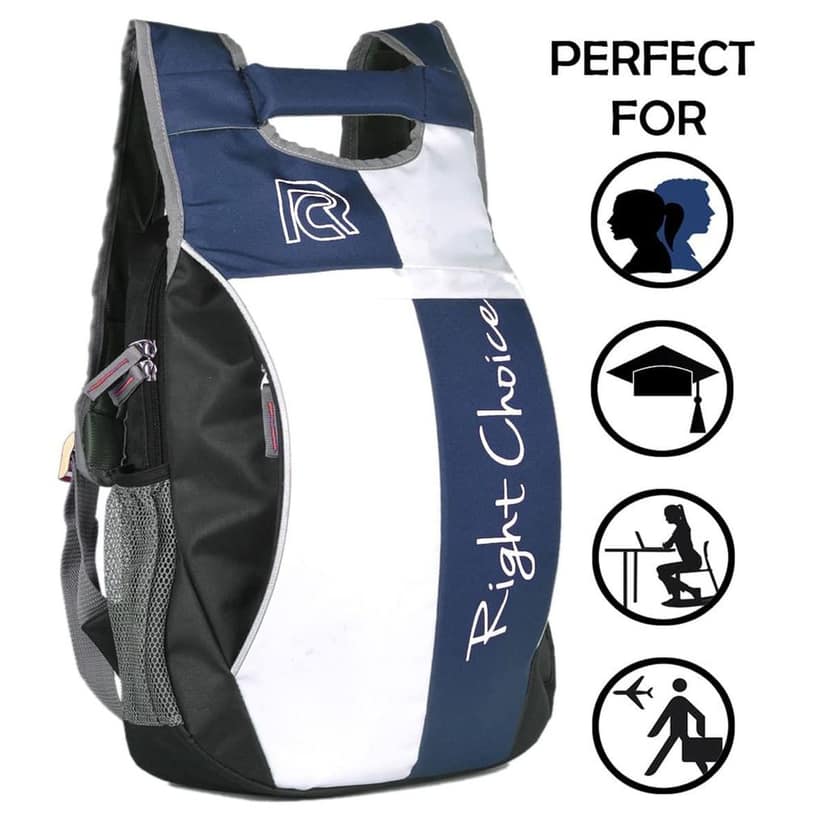RIGHT CHOICE quality stylish casual backpack daily use unisex typography college bags (Boys and Girls) view 2