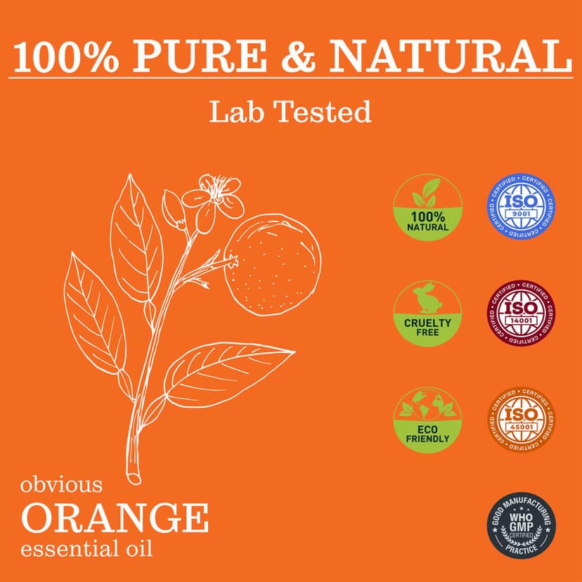 Zesteq Obvious Orange Essential Oil therapeutic use for Aromatherapy (15 ml) view 4