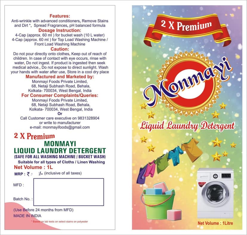2-Litre Monmayi Liquid Laundry Detergent view 4