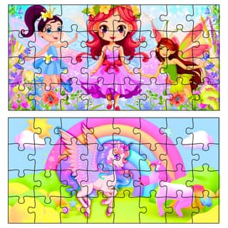 Unicorn & Fairy Jigsaw Puzzle for Kids | Fantasy Puzzle Game for Girls | Educational Learning Toy for Brain Development, Focus & Creativity