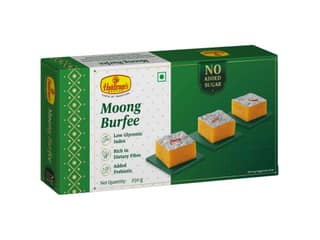 Haldiram's Moong Burfee (No Added Sugar) Sugar Free - 250 Gm