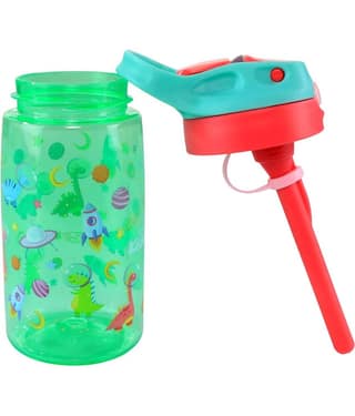 Smily kiddos - Blue School Water Bottle 450 mL ( Set of 1 )