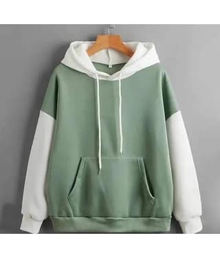 HARPITA Fleece Hooded Men's Sweatshirt - Olive ( Pack of 1 )